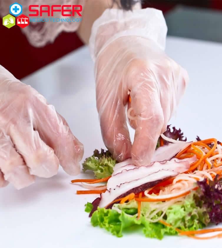 Disposable TPE Gloves for Kitchen Dishwashing