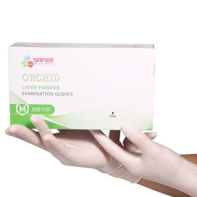 Disposable Latex Glove with Pre Powder with Good Quality From Malaysia