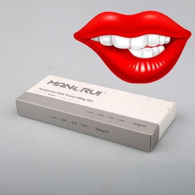 Optimal Concentration of Ha 24mg/Ml Injectable Cross Linked Hyaluronic Acid Dermal Filler for Face Lip