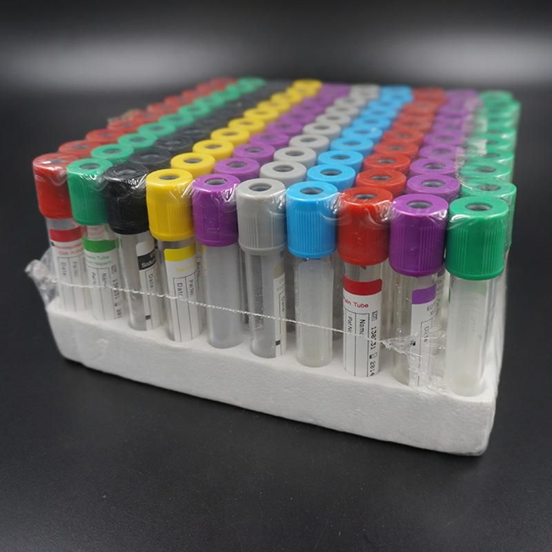 Medical Disposable Supply Glass or Pet EDTA K2 K3 Plain Gel&Clot Heparin ESR Vacuum or Non-Vacuum Blood Collection Test Tube