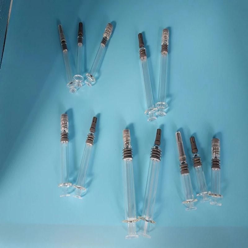 Custom Logo Print 1ml Luer Lock Glass Syringe