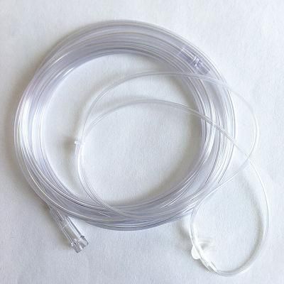 Clear Color Disposable Nasal Oxygen Cannula with Injection Nasal Prongs CE/FDA