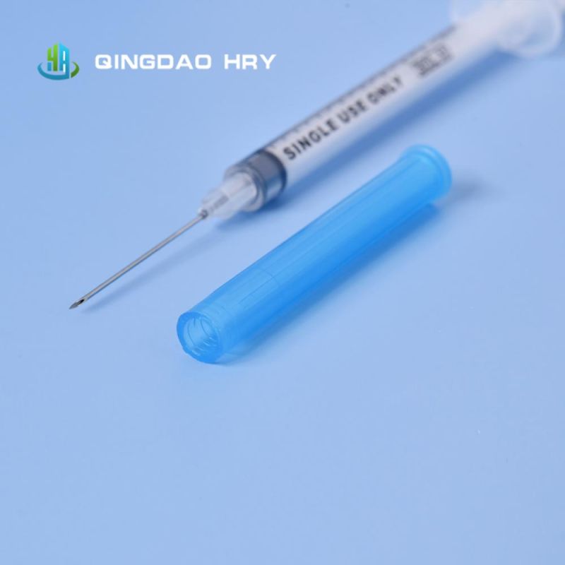 Ready Stock of High Quality Dead Space Disposable Injection Syringe with Needle 1ml