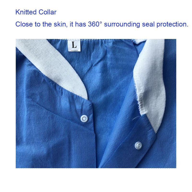 Disposable Nonwoven Worker Uniform Lab Coat