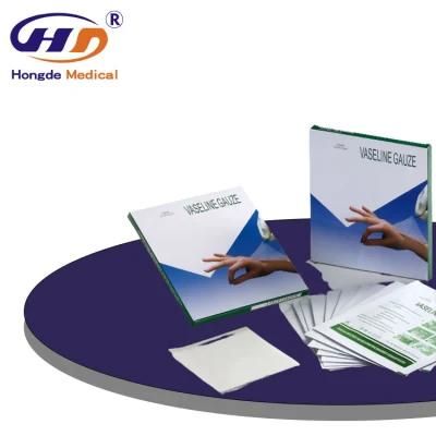 HD342 Medical Sterile Paraffin Gauze, Burn Dressing Vaselin, Paraffin Gauze Dressing Swab