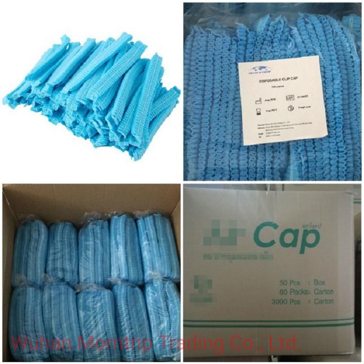 Morntrip White Non Woven Protective Disposable Hair Net Mob Cap