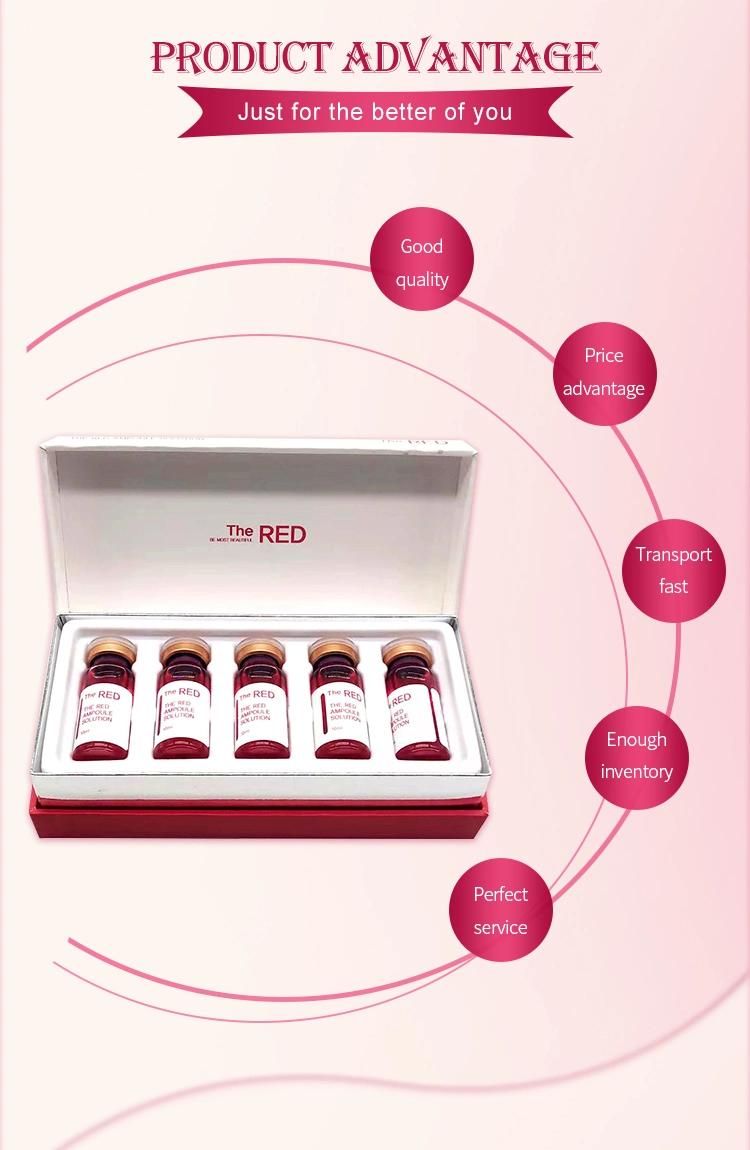 Korea Weight Fat Melting Dissolving Acid Injections Mesotherapy The Red Ampoule Solution