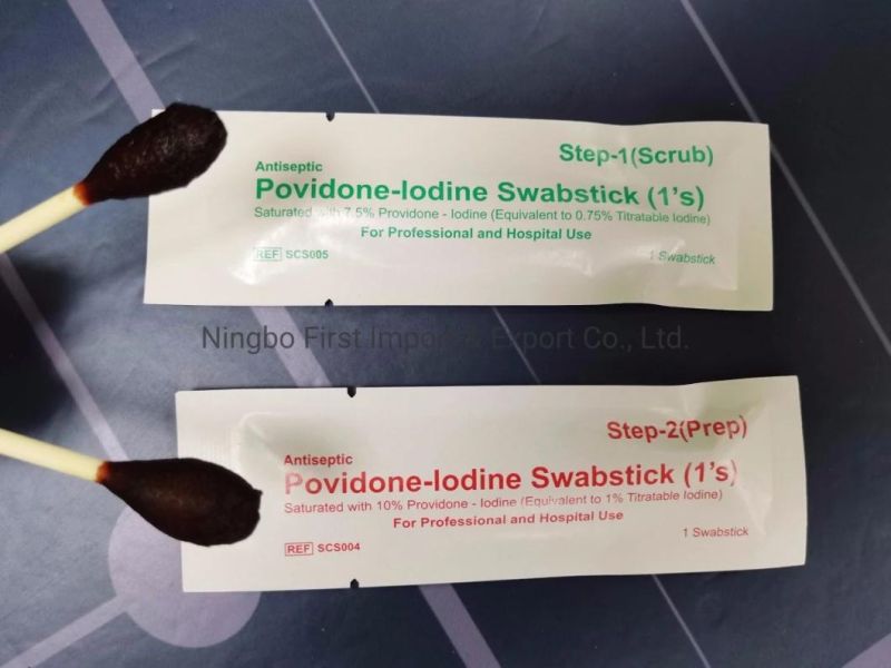 Disposable Medical Antiseptic Povidone-Lodine Swabstick