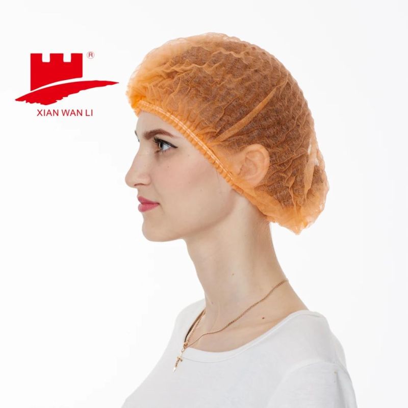 Disposable Nonwoven Mob Cap Professional Bouffant Cap