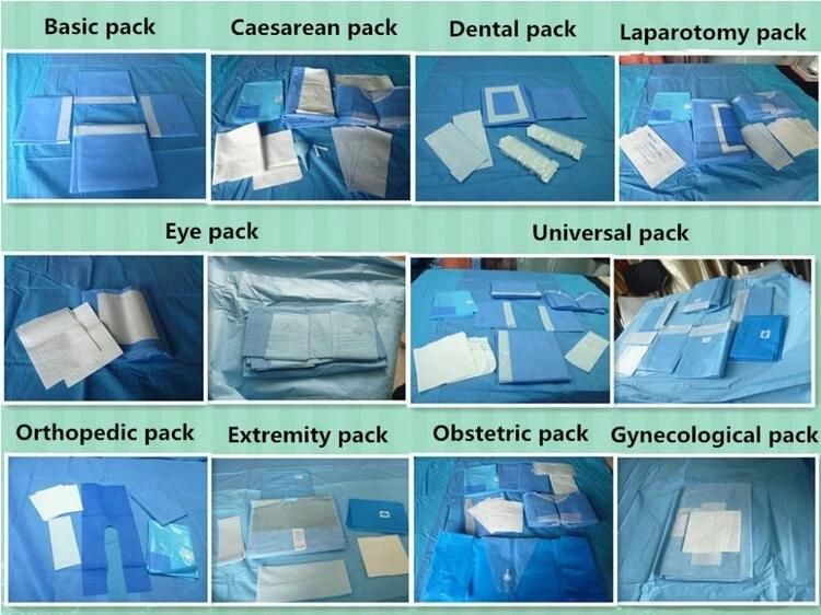 Disposable Surgical Delivery Packs with Ce ISO