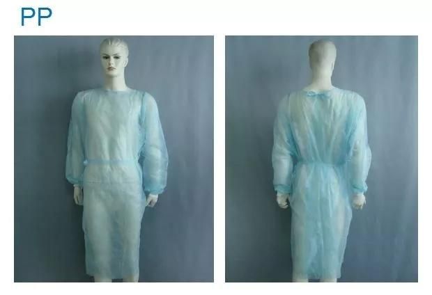 Thumb Loop Plastic Disposable CPE Surgical Isolation Gown