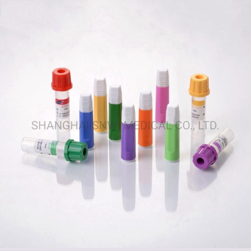 CE&ISO Certificate Disposable Medical Blood Glucose Collecting Vessel (Blood Collection Tube)