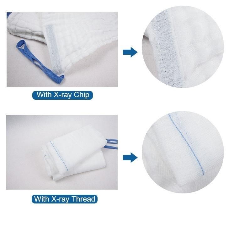 Medical 100% Cotton Gauze Lap Sponge For Abdominal Surgery Abdominal Gauze