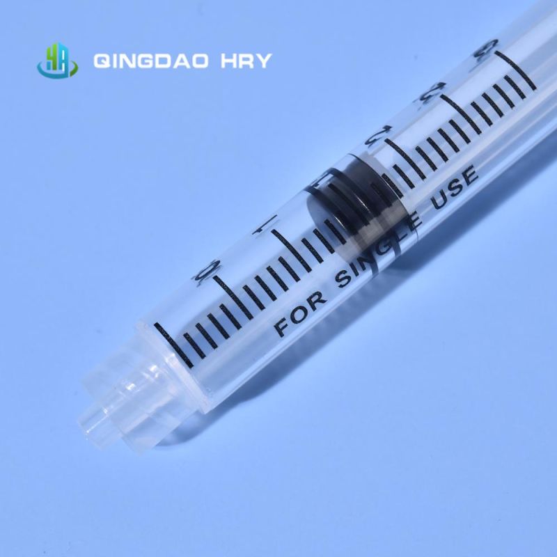 3-Parts Plastic Sterile Disposable Syringe 2.5ml Without Needle FDA 510K CE&ISO Approved