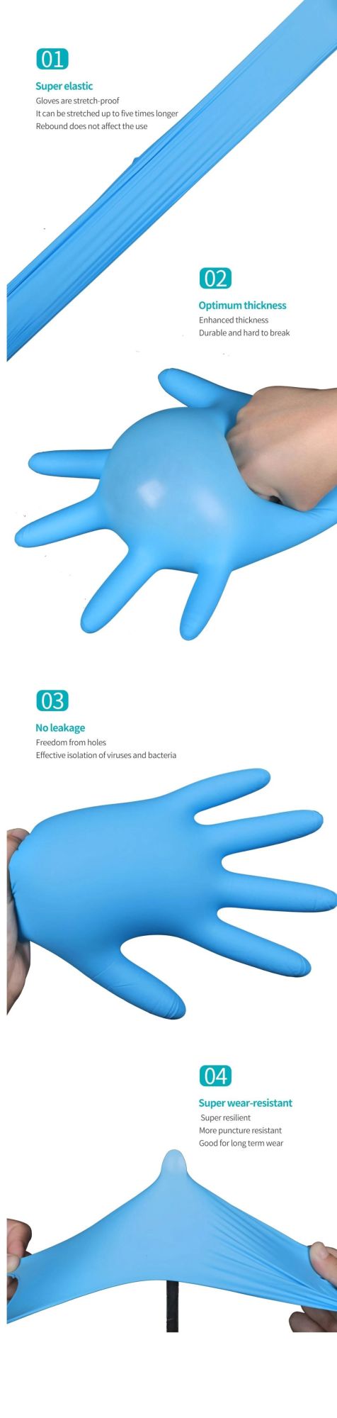 in Stock Disposable Safety Protective Face Mask Vinyl Gloves Latex Examination Gloves Nitrile Gloves Surgical Gloves Medical Gloves for Medical Examination