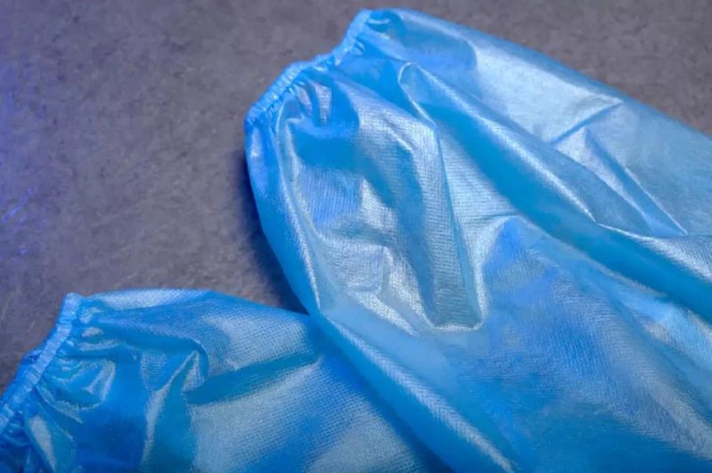 Disposable Split Isolation Blue Suits, Tops and Trousers, PP+PE 45g