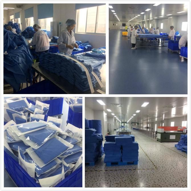 Ce ISO Approved Disposable PP Isolation Gown