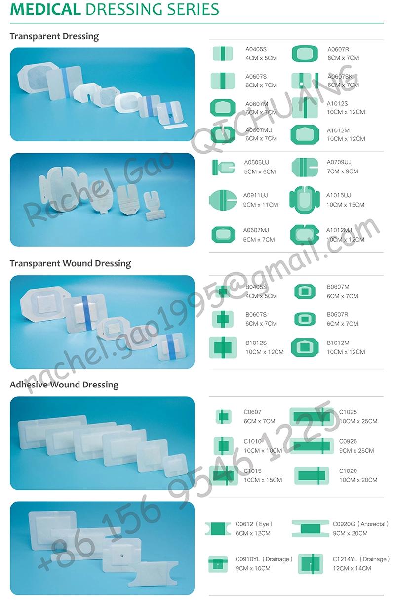 Hospital Medical Transparent PU I. V. Advanced Securement Dressing with Ce