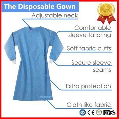 Classic Disposable Barrier Tie-Back Johnny Surgical Gown
