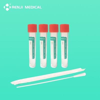 Viral Transport Medium Vtm with Oral/ Throat/ Nasal Flocked Swab