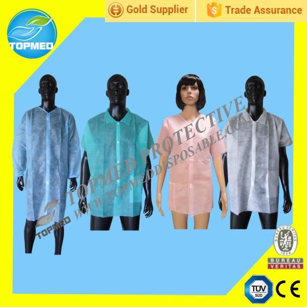 Disposable SBPP Lab Coat, Dotcot Coat, Worker Coat, Visitor Coat