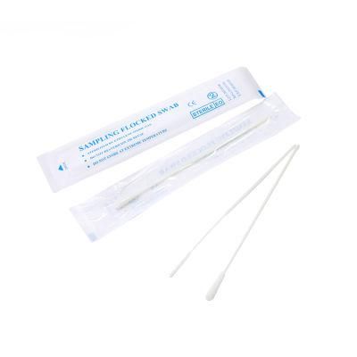 ISO CE Approved Disposable Medical Sterile ABS Stick Specimen Throat Sampling DNA Collection Buccal Flocked Throat Swabs