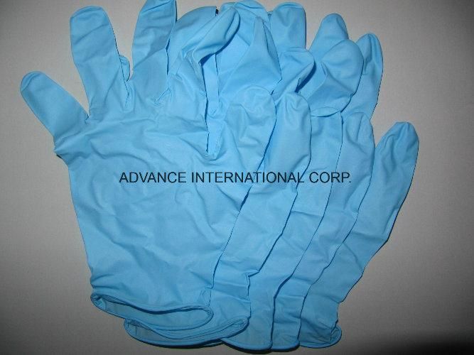 High Quality Disposable Nitrile Examination Gloves with Blue Color