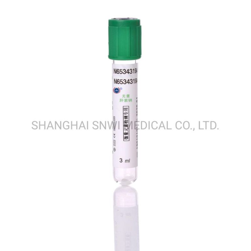 CE&ISO Certificate Disposable Medical Blood Glucose Collecting Vessel (Blood Collection Tube)