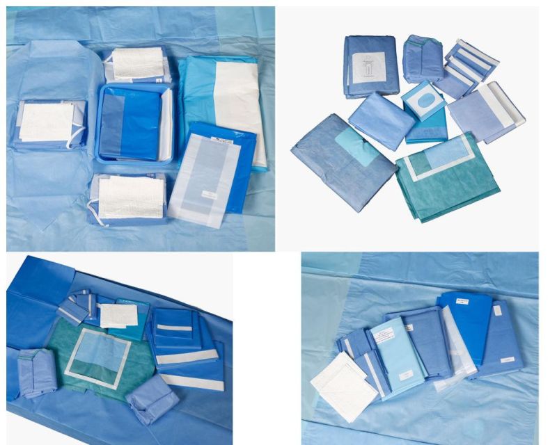 Hospital Disposable Consumable Surgical Drapes Set Sterile Surgical Laparotomy Pack