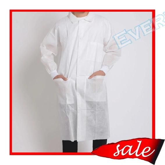 Nonwoven Polypropylene Doctor Lab Coat