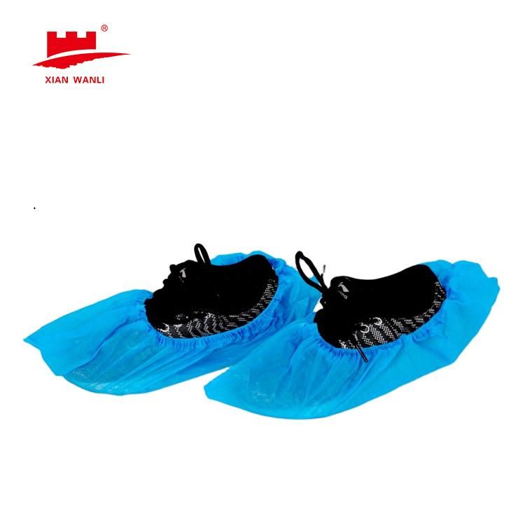 Disposable Spp 35GSM Non Woven Non-Skid Shoe Cover, Universal Blue