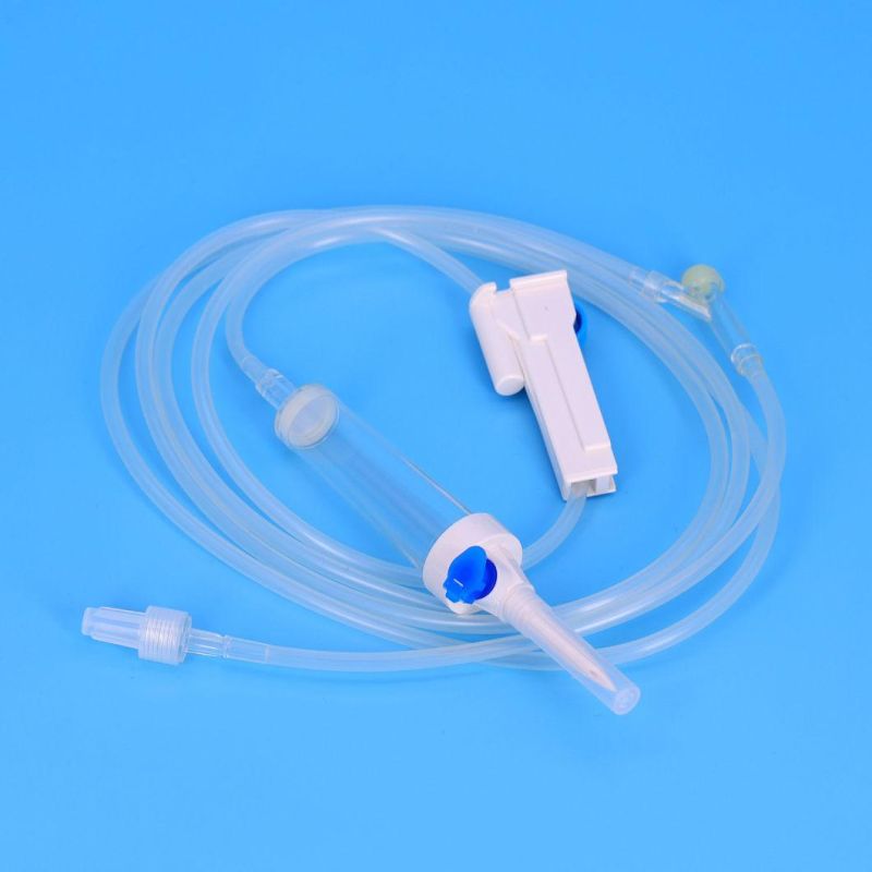 TPE Free_PVC Zhenfu Gravity IV with Needle Medical Infusion Set in China