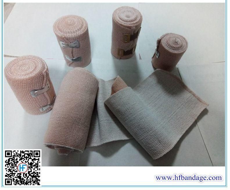 Stretched, Beige, Wide Surgical Bandages for Leg, Knee, Sprain, Wrist, Chest, Body, Medical