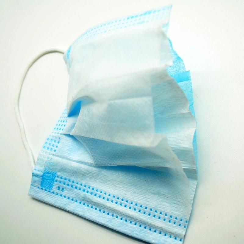 High Quality Made in China Non-Woven Melt-Blown 3ply Face Masks for Air Pollution
