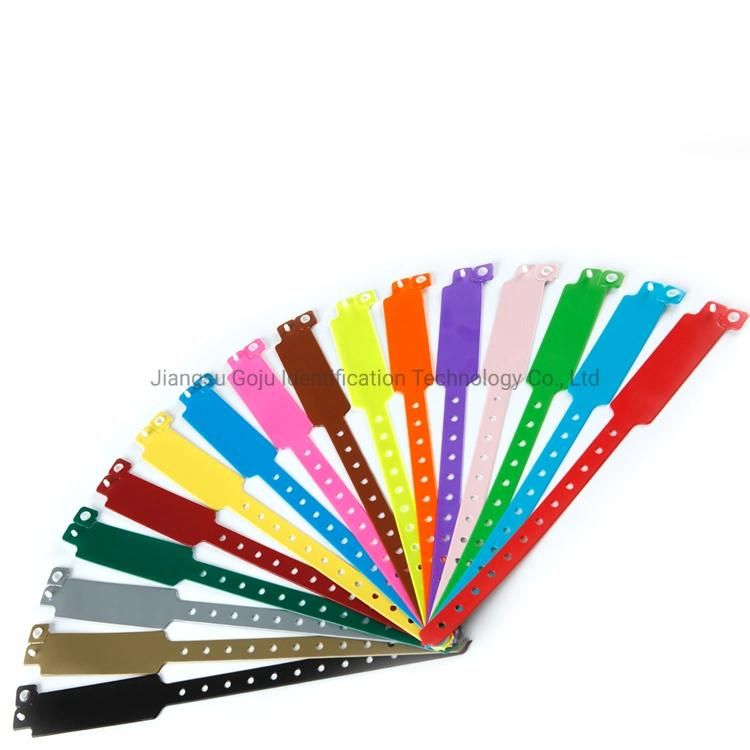 Soft Comfortable Vinyl ID Bracelet Wrist Band PVC Wristbands for Events