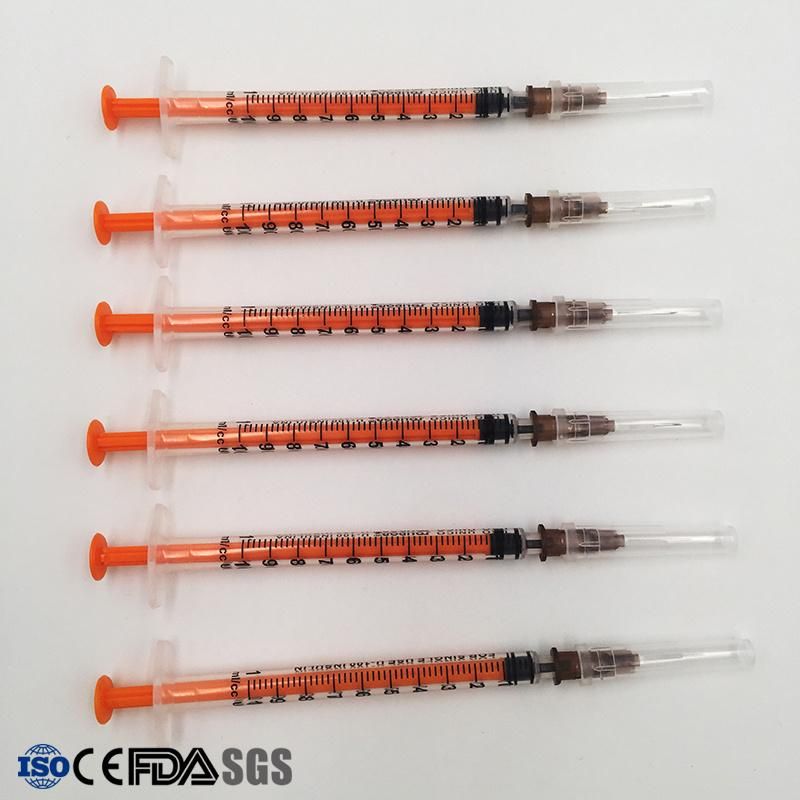 Disposable Insulin Syringe 1ml 0.3ml 0.5ml Ce&ISO