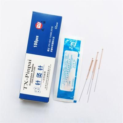 High Quality Acupuncture Needle Factory Supply Disposable Sterile Acupuncture Copper Needles