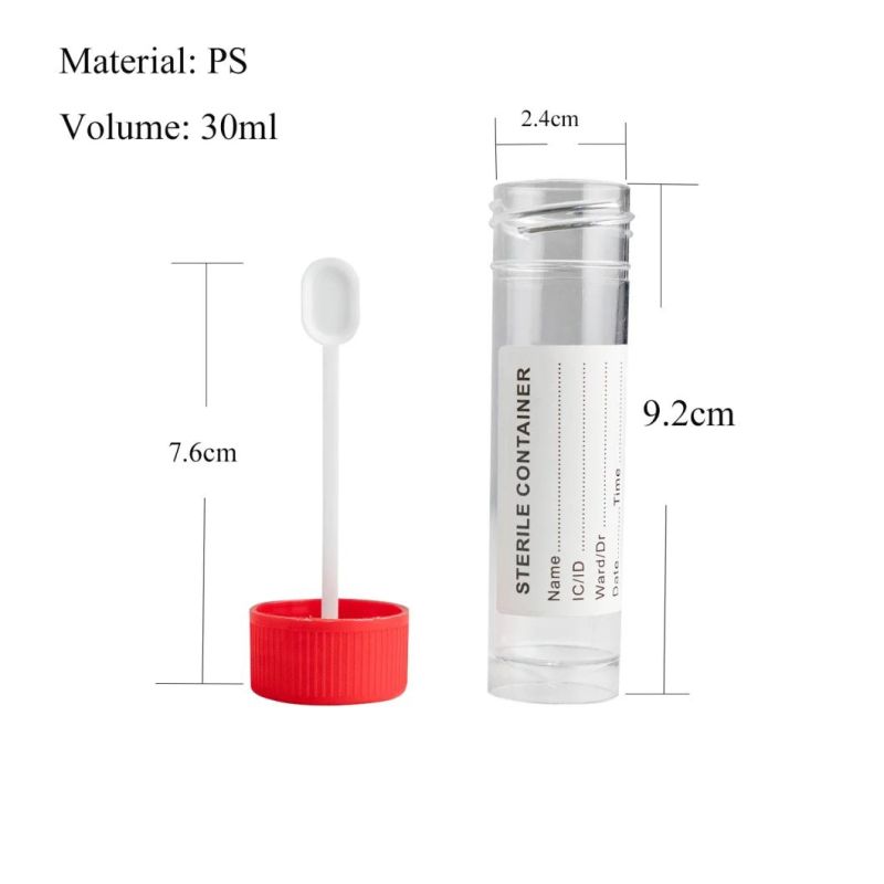 Plastic Urine Sample Cup Urine Container 30ml 40ml 60ml 120m