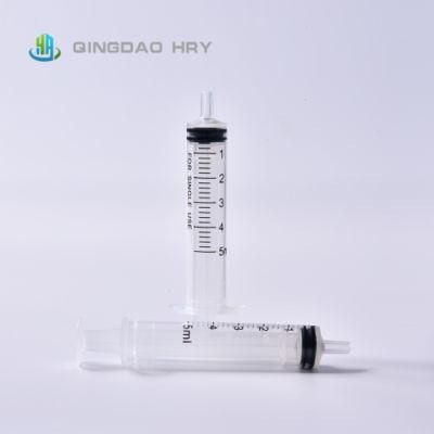 Medical 1ml 3ml 5ml 10ml 20ml 60ml Plastic Luer Lock Slip Disposable Syringe or Without Needle CE FDA ISO&510K