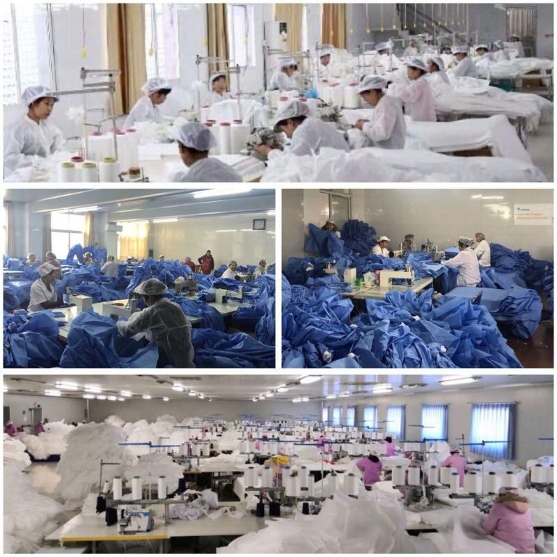 Health Disposable Isolation Gowns Spp Non Woven Breathable Non-Toxic Flexible