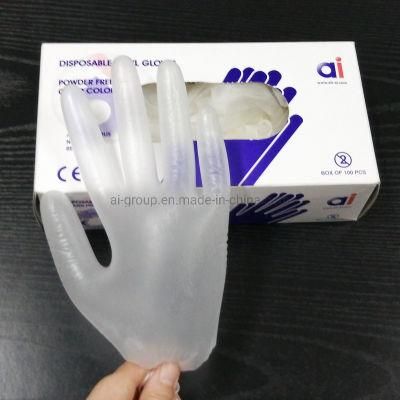 Powder Free Disposable Exam Vinyl Gloves Non-Sterile Medical PVC Gloves