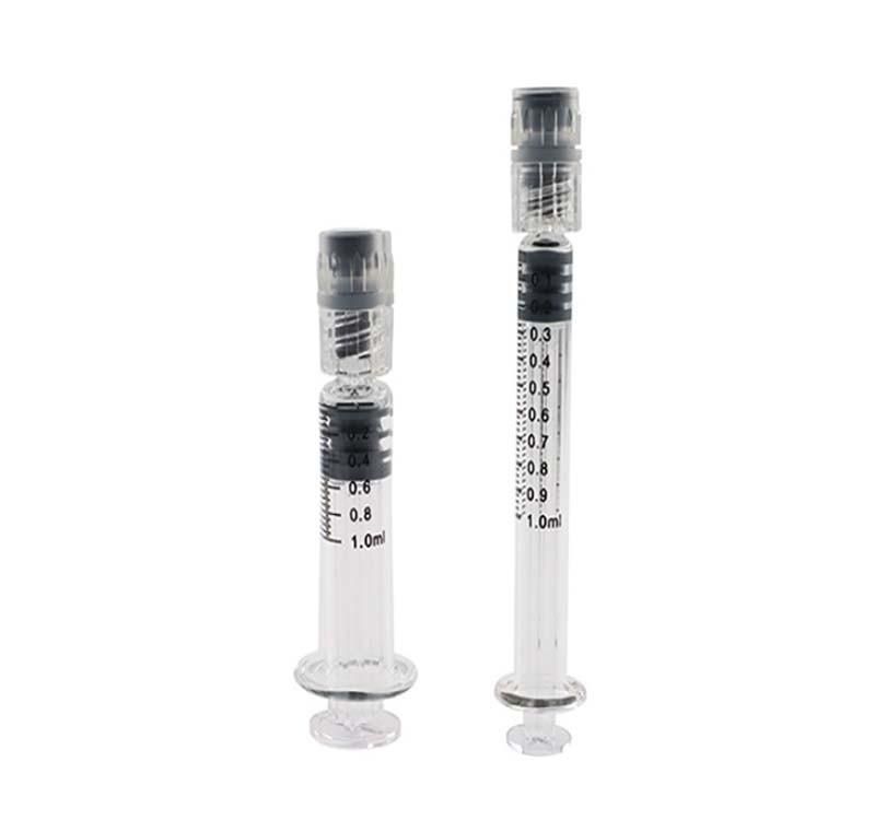 Pre Filled Syringe Hyaluronic Acid Brilliant Injection Ruhr Lock Glass Syringe