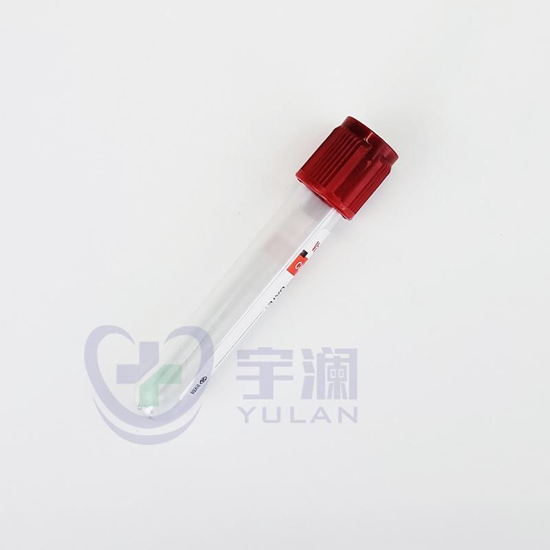 Disposable Pet Vacuum Blood Collection Tube Red Cap Clot Activator Tube