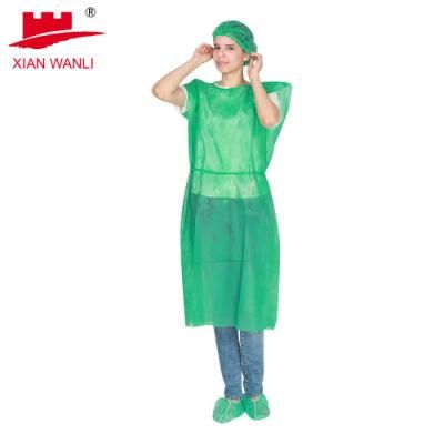 Green/Blue/White Softness Surgical Gown Hospital Clothing Disposable Nonwoven Gown