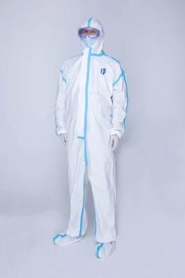 Eo Sterilization Disposable Protective Clothing Factory with Shoe Cover