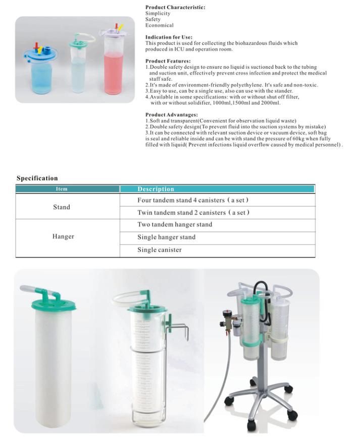 Disposable Plastic ICU Suction Drainage Liner