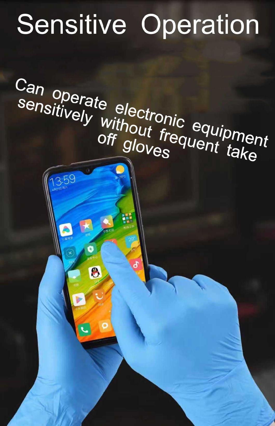 Disposable Nitrile Blend Gloves Powder Free Nitrile Vinyl Gloves