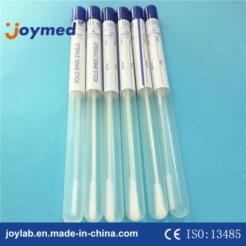 Lab Diagnosis Disposable Sampling Consumables Flocked Sterile Specimen Nasopharyngeal Collection Swab