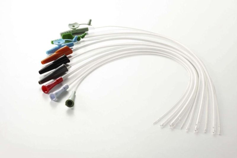 Factory Price Medical Disposable PVC Sputum Suction Catheter with or Without Control Valve