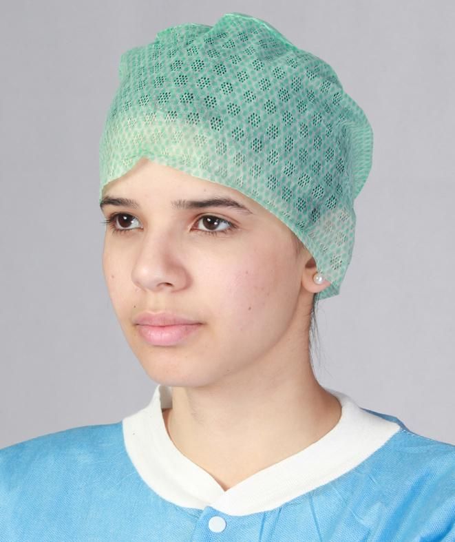 Hospital Doctor Cap Disposable PP Non Woven Balaclava Cap / Ninja Hood, with Elastic Band